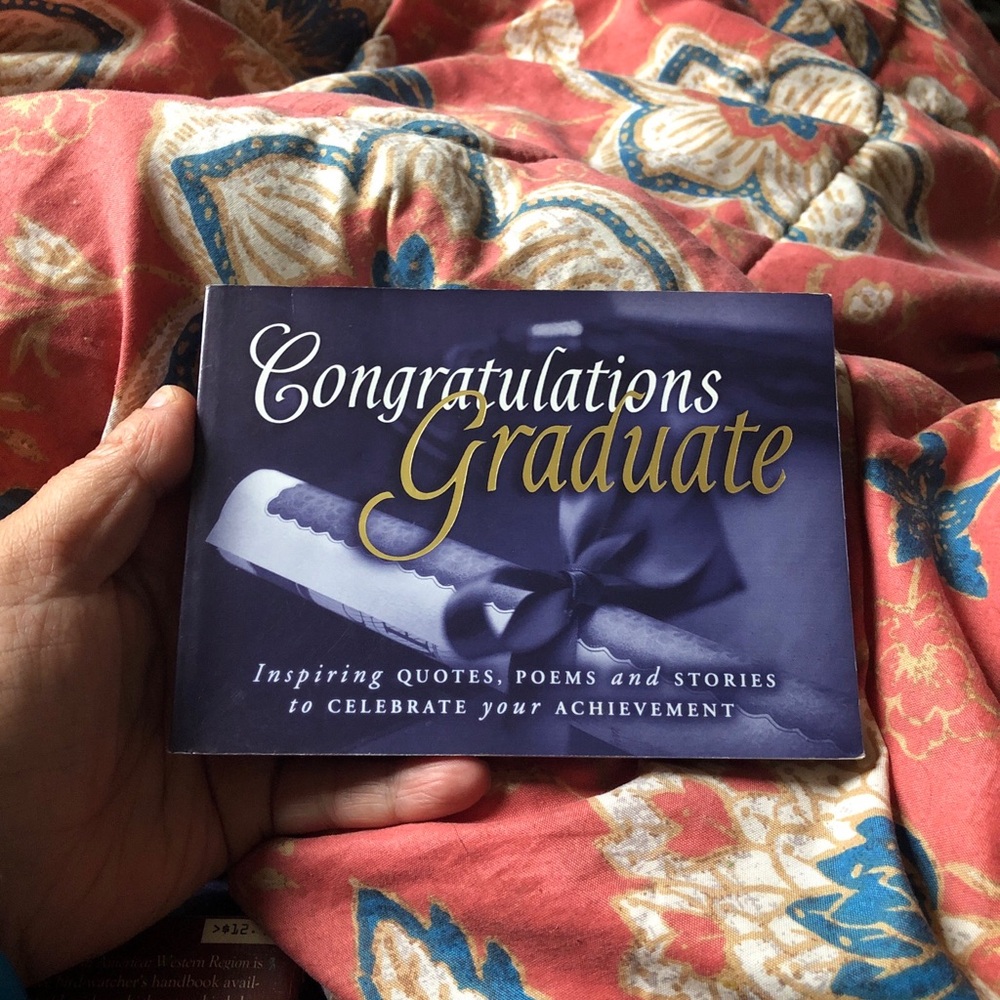 Congratulations Graduate Book - Blue and Gold